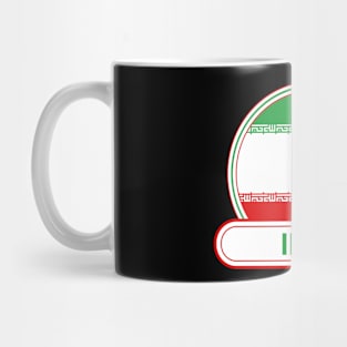 Iran Country Badge - Iran Flag Mug